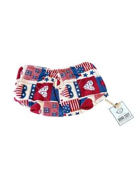 Microwave Bowl Cozy Handmade Patriotic Print Reversible NWT